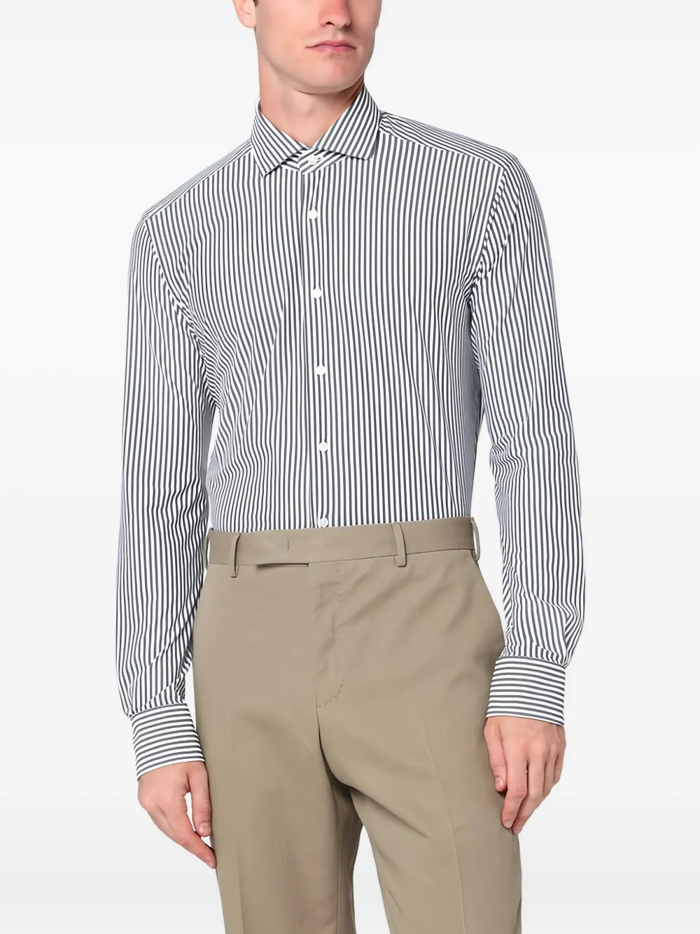 Полосатая рубашка с длинными рукавами Xacus, белый
Полосатая рубашка с длинными рукавами Xacus, белый