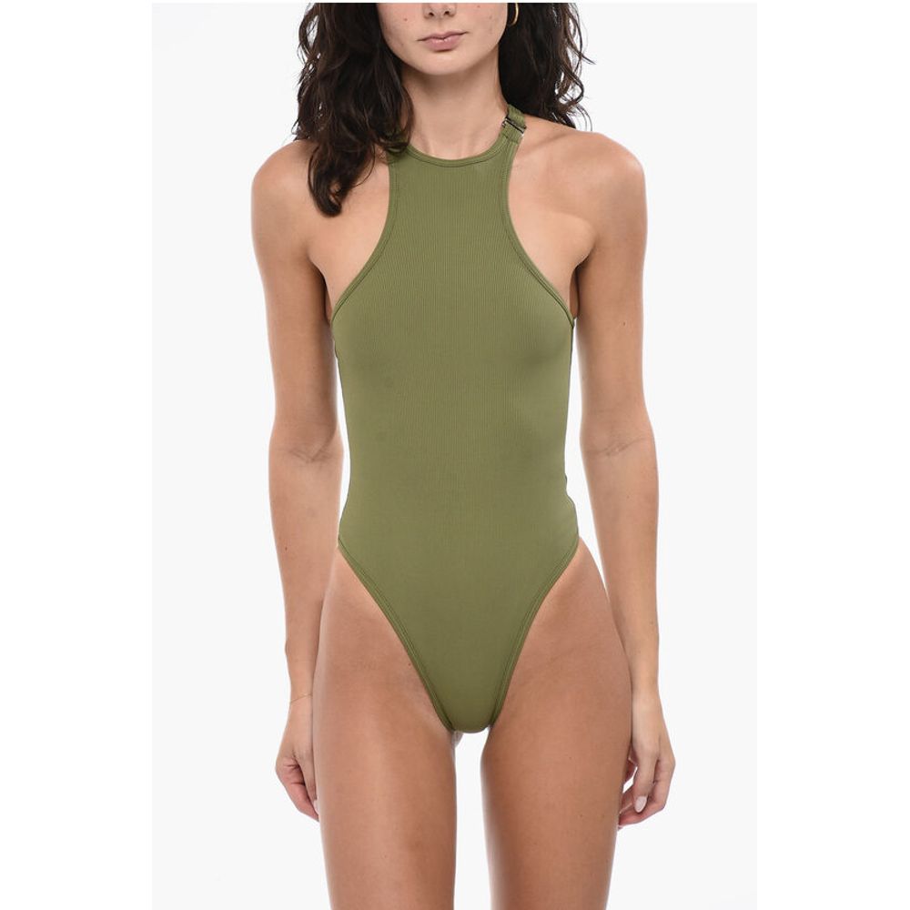 Слитный купальник с логотипом и пряжкой The Attico, Green
Слитный купальник с логотипом и пряжкой The Attico, Green