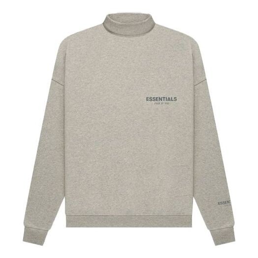 Толстовка Fear of God Essentials FW21 Pullover Mockneck Dark Heather Oatmeal, цвет dark heather oatmeal 
Толстовка Fear of God Essentials FW21 Pullover Mockneck Dark Heather Oatmeal, цвет dark heather oatmeal