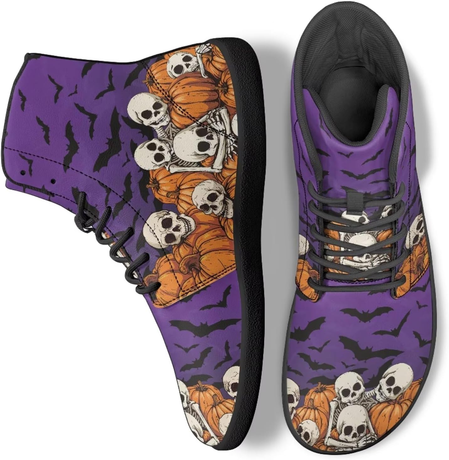Кроссовки на высокой подошве с готическим черепом для мужчин и женщин, классические с шнуровкой, для бега и повседневной ходьбы Ecaestolph, фиолетовый
Кроссовки на высокой подошве с готическим черепом для мужчин и женщин, классические с шнуровкой, для бега и повседневной ходьбы Ecaestolph, фиолетовый