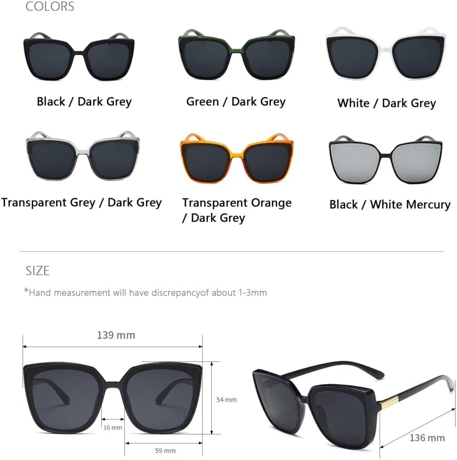 Женские солнцезащитные очки 2027 года, винтажные, черные, зеркальные, модные, с большой оправой, стильные, сексуальные, с защитой от ультрафиолета UV400 MTZJH, Black
Женские солнцезащитные очки 2027 года, винтажные, черные, зеркальные, модные, с большой оправой, стильные, сексуальные, с защитой от ультрафиолета UV400 MTZJH, Black