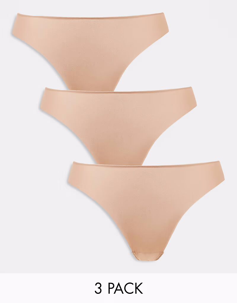 Набор из 3 трусиков-стрингов Curve без VPL и кружева бежевого цвета Asos Curve
Набор из 3 трусиков-стрингов Curve без VPL и кружева бежевого цвета Asos Curve