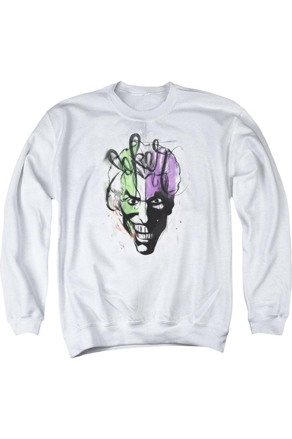 Толстовка Batman Joker Airbrush для взрослых с круглым вырезом Gildan, белый
Толстовка Batman Joker Airbrush для взрослых с круглым вырезом Gildan, белый