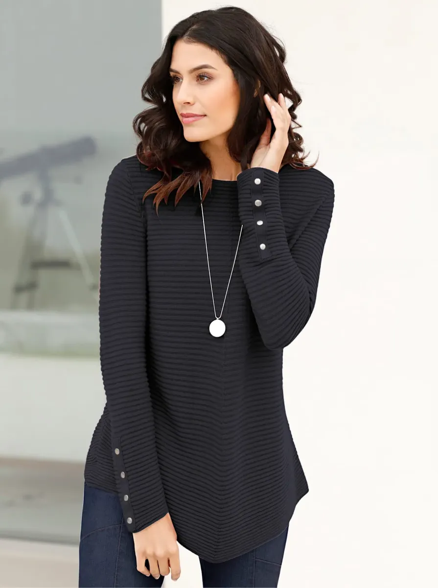 Вдохновение свитер с круглым вырезом "Пуловер" Inspirationen, черный
Вдохновение свитер с круглым вырезом "Пуловер" Inspirationen, черный