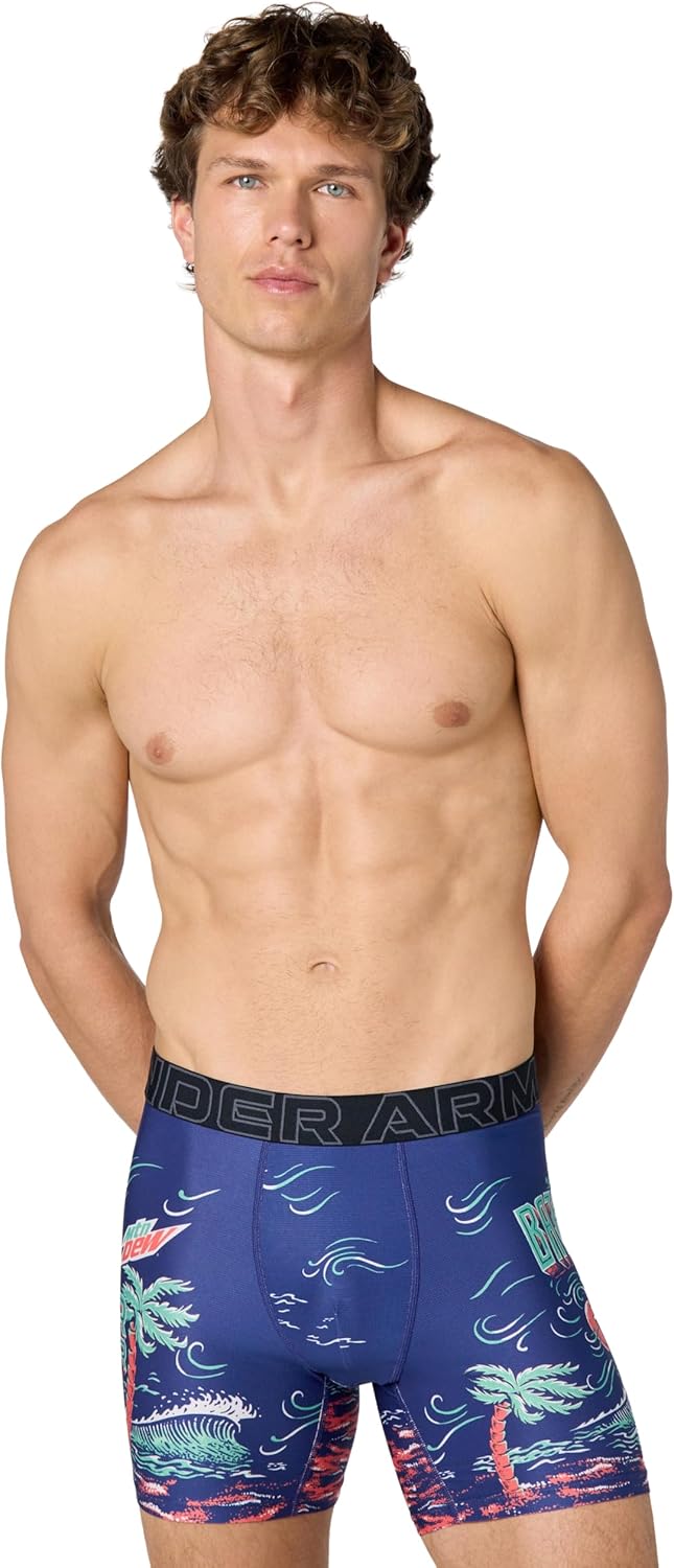 Under Armour мужские боксеры Performance Tech Mesh Print Singles, 6", Mightnight Navy
Under Armour мужские боксеры Performance Tech Mesh Print Singles, 6", Mightnight Navy