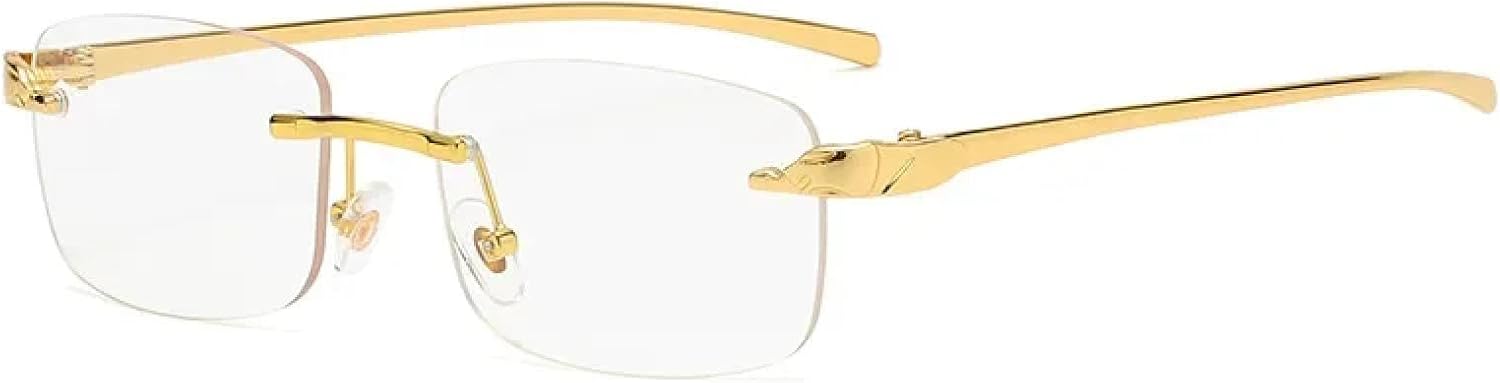 Солнцезащитные очки с защитой от УФ-излучения UV400 | Без оправы, металлические, маленький размер | Для женщин и мужчин, для занятий спортом на открытом воздухе и вождения DSVIGF, Gold Transparent
Солнцезащитные очки с защитой от УФ-излучения UV400 | Без оправы, металлические, маленький размер | Для женщин и мужчин, для занятий спортом на открытом воздухе и вождения DSVIGF, Gold Transparent