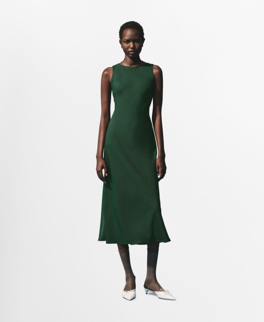 Женское миди-платье с открытой спиной MANGO, Green
Женское миди-платье с открытой спиной MANGO, Green