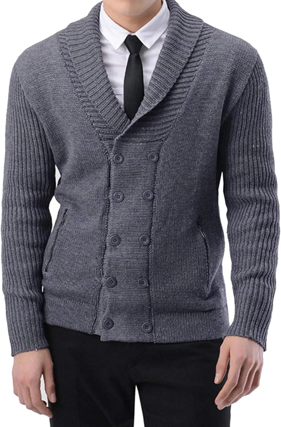 Кардиган Flygo мужской с воротником-шалью и крупной вязкой
Кардиган Flygo мужской с воротником-шалью и крупной вязкой