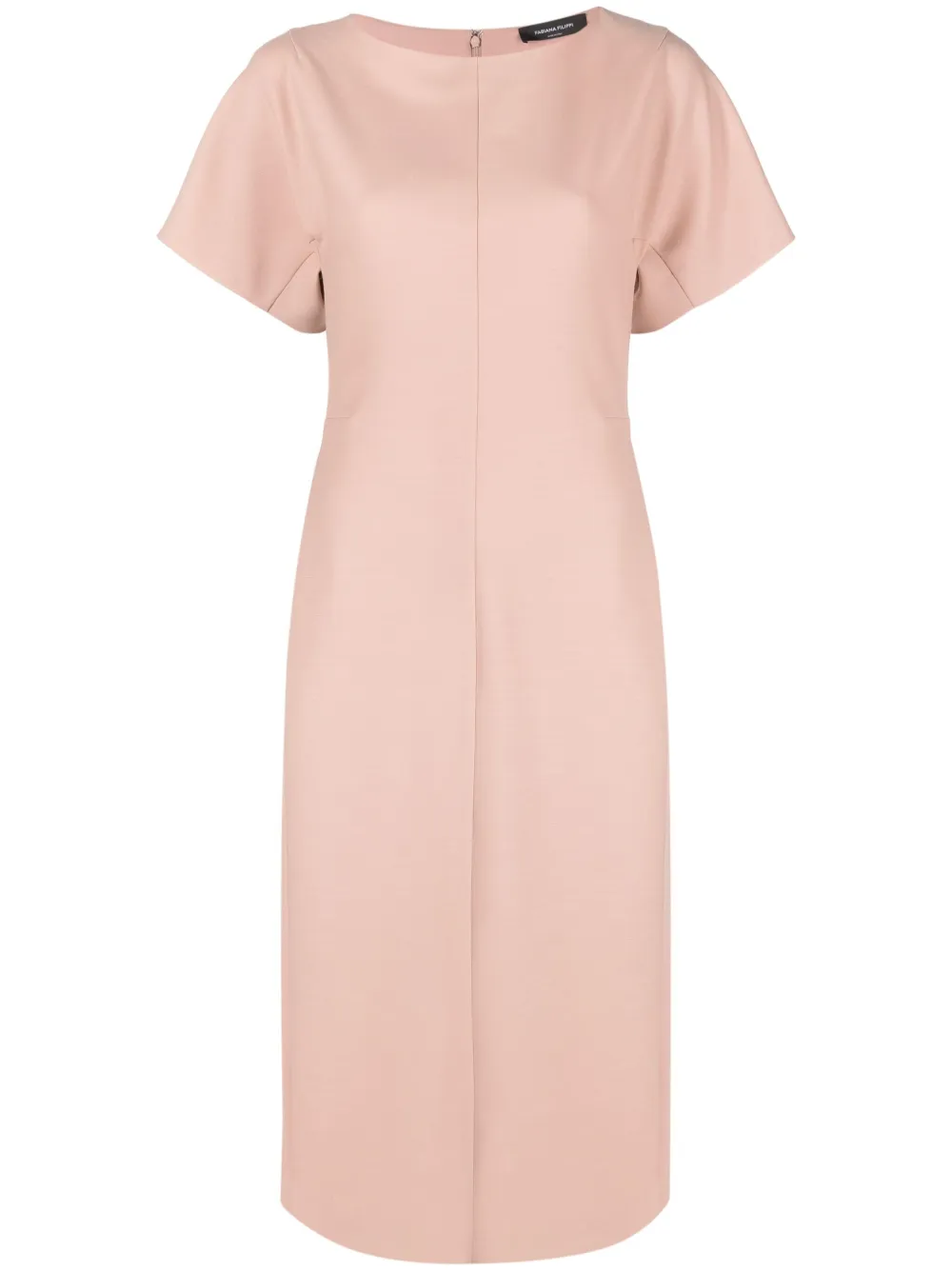 Платье с круглым вырезом и короткими рукавами Fabiana Filippi, нейтральный
Платье с круглым вырезом и короткими рукавами Fabiana Filippi, нейтральный