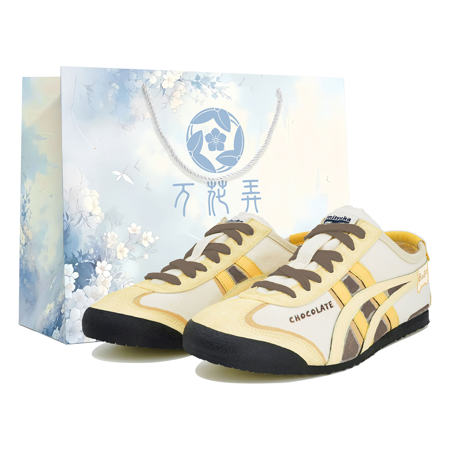 Onitsuka Tiger Мексика 66 низкие повседневные кроссовки унисекс желто-бело-коричневые, цвет Yellow White Brown 
Onitsuka Tiger Мексика 66 низкие повседневные кроссовки унисекс желто-бело-коричневые, цвет Yellow White Brown