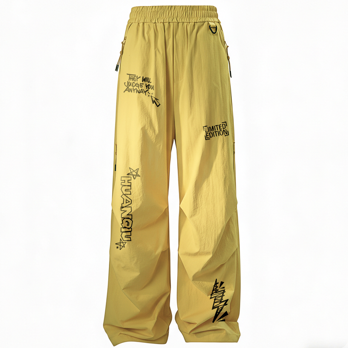 Брюки Casual Unisex тонкие широкие HUANQIU, желтый
Брюки Casual Unisex тонкие широкие HUANQIU, желтый