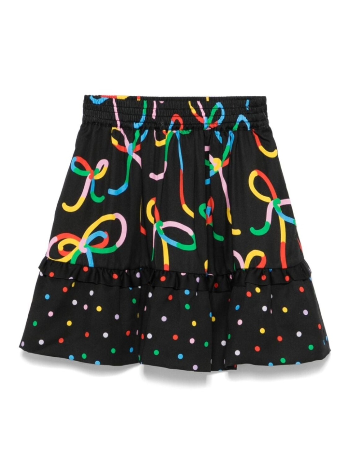 Stella McCartney Kids юбка в горошек с бантовым принтом, черный
Stella McCartney Kids юбка в горошек с бантовым принтом, черный