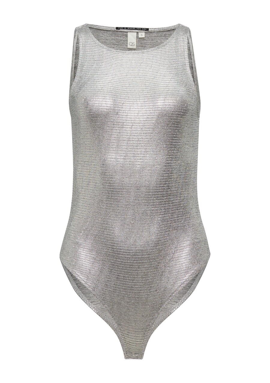 Боди-рубашка QS, серебряный
Боди-рубашка QS, серебряный