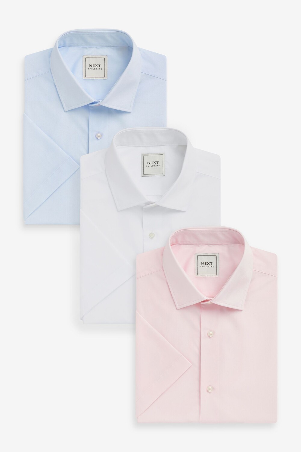 Рубашки с коротким рукавом, не требующие особого ухода, 3 упаковки Next, белый
Рубашки с коротким рукавом, не требующие особого ухода, 3 упаковки Next, белый