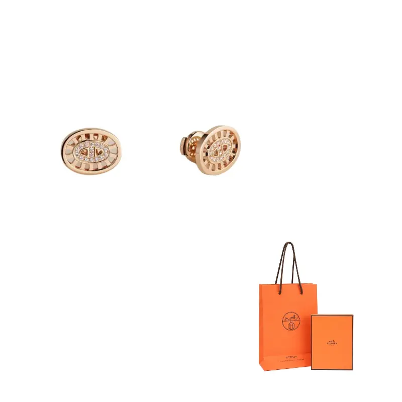 HERMES Серьги-гвоздики с бриллиантами для женщин из розового золота
HERMES Серьги-гвоздики с бриллиантами для женщин из розового золота