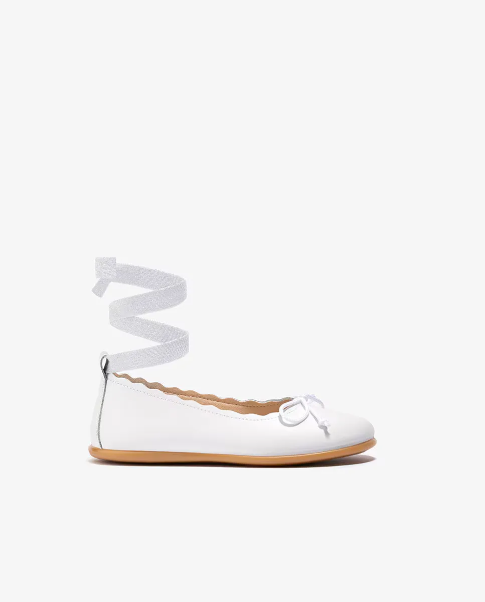 Балетки для девочек с волнистыми деталями и ремешком на завязке, черно-белые Conguitos, белый
Балетки для девочек с волнистыми деталями и ремешком на завязке, черно-белые Conguitos, белый