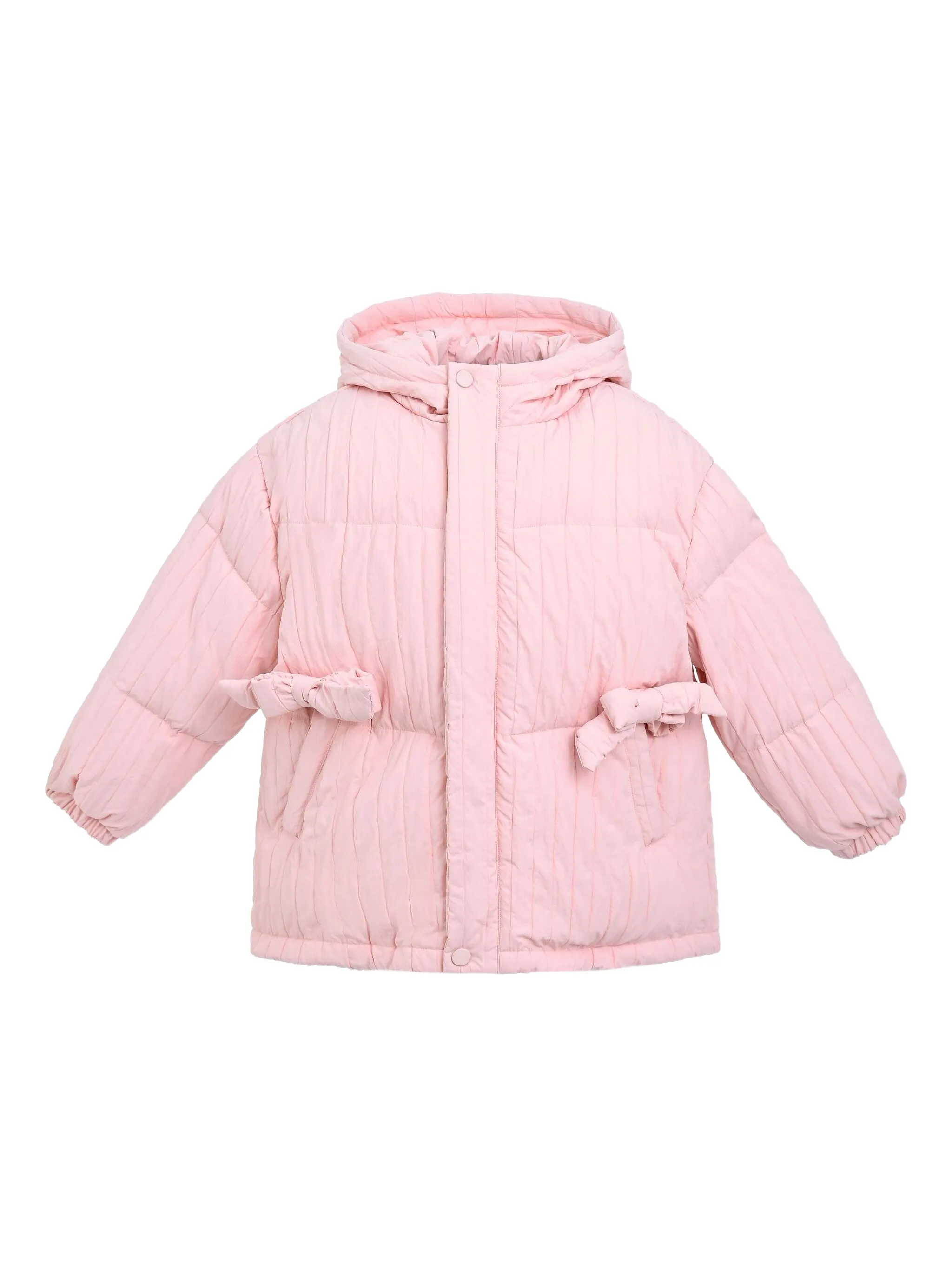 Стеганое пальто с бантом Mimi Tutu, розовый
Стеганое пальто с бантом Mimi Tutu, розовый