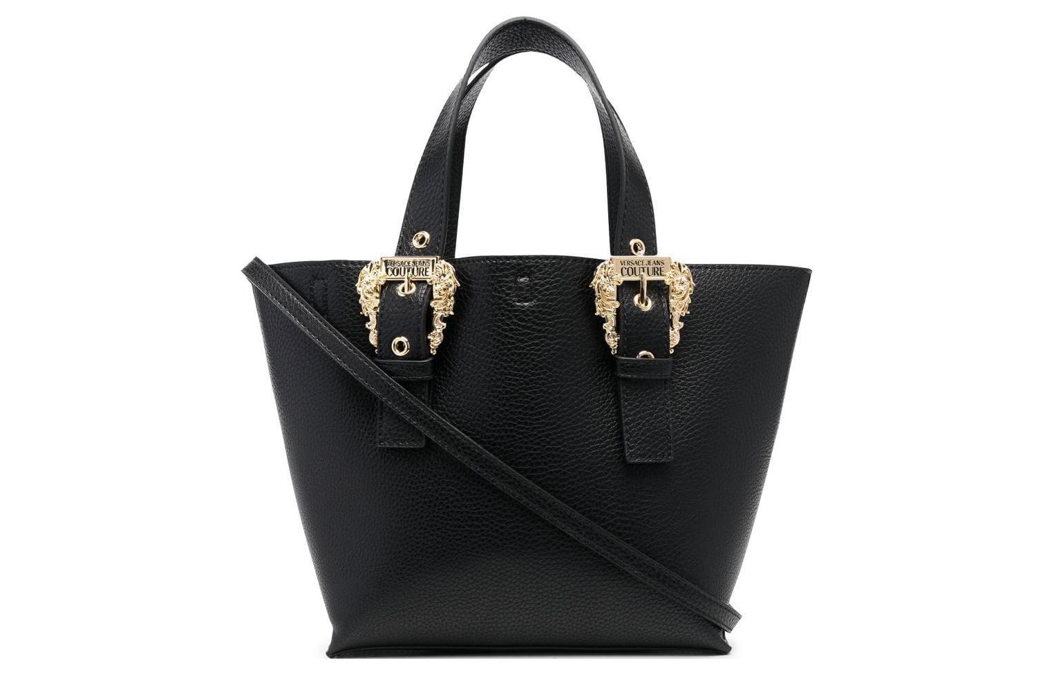 VERSACE JEANS COUTURE Полиэстеровая сумка-шоппер, шоппер, сумка через плечо, кроссбоди, повседневная женская черная 
VERSACE JEANS COUTURE Полиэстеровая сумка-шоппер, шоппер, сумка через плечо, кроссбоди, повседневная женская черная