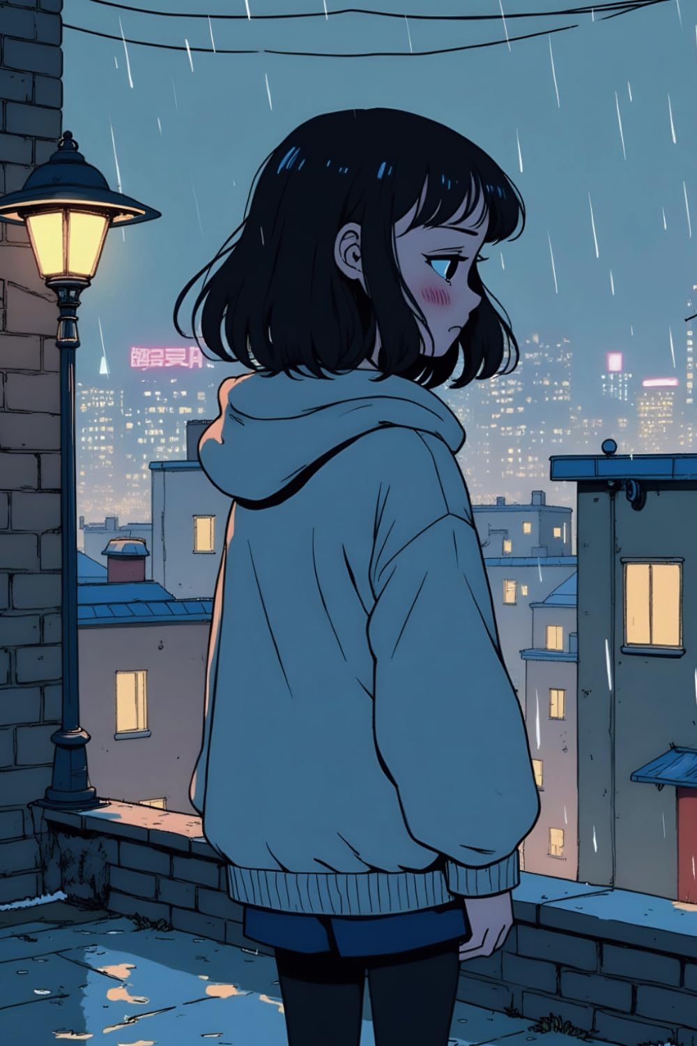 Rainy Night Rooftop Journal: Aesthetic Anime Notebook: Lined 120 Pages, 6x9 inch, Matte Cover (Independently published)
Rainy Night Rooftop Journal: Aesthetic Anime Notebook: Lined 120 Pages, 6x9 inch, Matte Cover (Independently published)