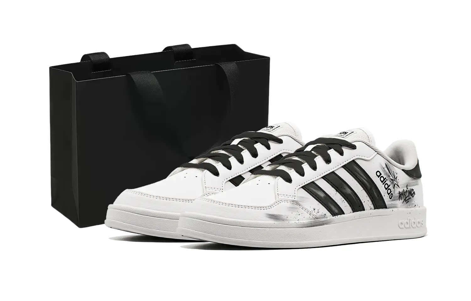 Adidas Neo Кроссовки Breaknet Lucky Star Low top мужские черно-бело-серые
Adidas Neo Кроссовки Breaknet Lucky Star Low top мужские черно-бело-серые