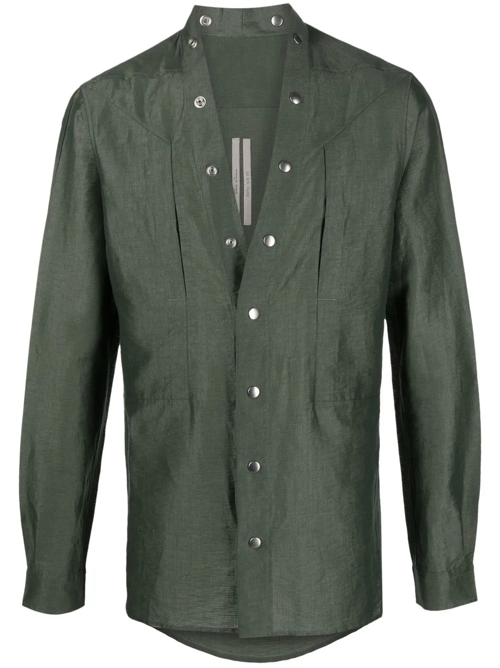 Рубашка на кнопках Rick Owens, зеленый
Рубашка на кнопках Rick Owens, зеленый