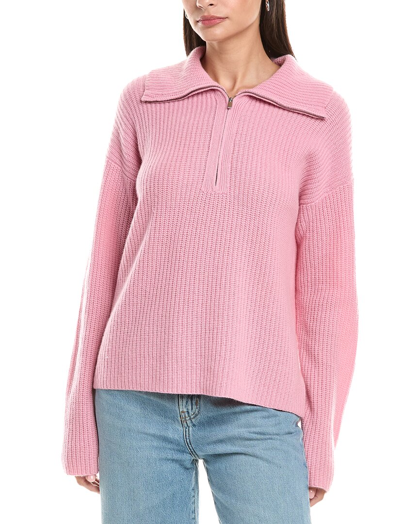 Кашемировый пуловер с молнией на четверть THE CASHMERE PROJECT, розовый
Кашемировый пуловер с молнией на четверть THE CASHMERE PROJECT, розовый