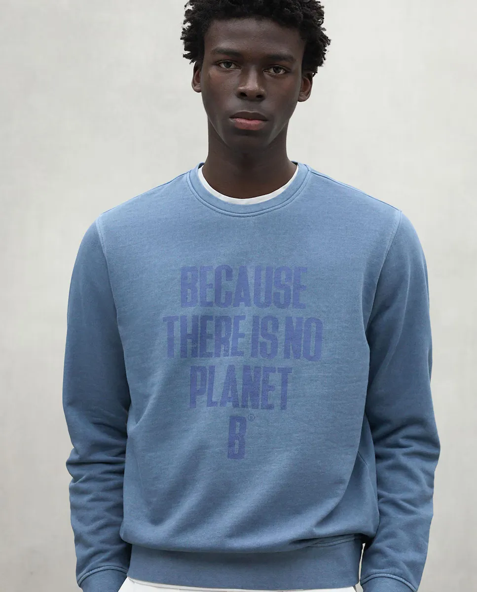 Мужская толстовка с круглым вырезом и принтом спереди Ecoalf, синий
Мужская толстовка с круглым вырезом и принтом спереди Ecoalf, синий