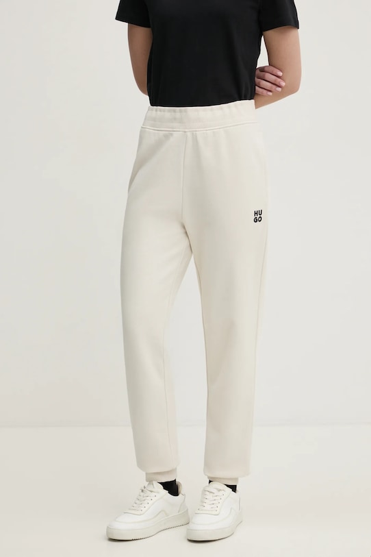 Хлопковые спортивные брюки Hugo, бежевый
Хлопковые спортивные брюки Hugo, бежевый