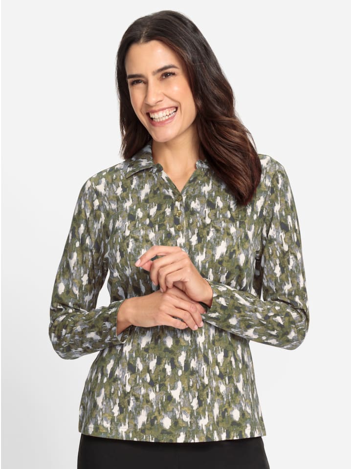 Рубашка-поло с тростниково-графитовым принтом WITT WEIDEN
Рубашка-поло с тростниково-графитовым принтом WITT WEIDEN