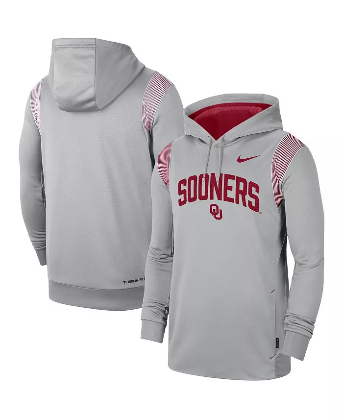 Мужская серая толстовка Oklahoma Sooners 2022 Game Day Sideline Performance с капюшоном Nike
Мужская серая толстовка Oklahoma Sooners 2022 Game Day Sideline Performance с капюшоном Nike