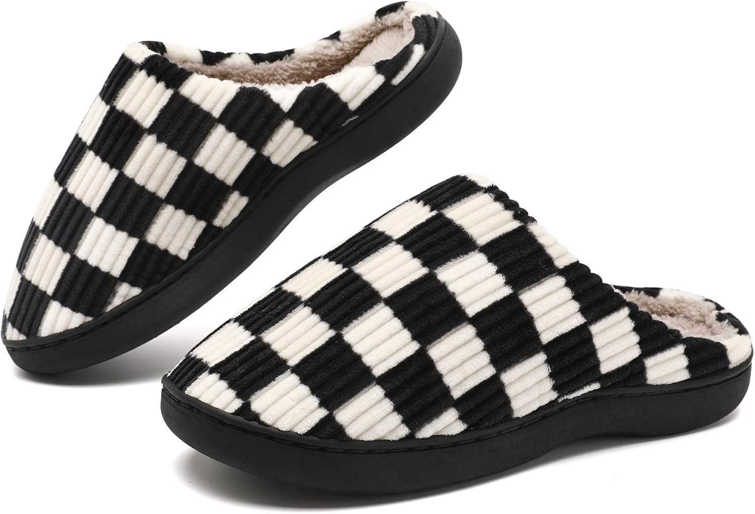 Домашние тапочки Yueerlu для женщин и мужчин, мягкие клетчатые тапочки для мужчин и женщин с теплой подошвой из мемори-пены, для дома и улицы с подкладкой из искусственного меха, черный
Домашние тапочки Yueerlu для женщин и мужчин, мягкие клетчатые тапочки для мужчин и женщин с теплой подошвой из мемори-пены, для дома и улицы с подкладкой из искусственного меха, черный
