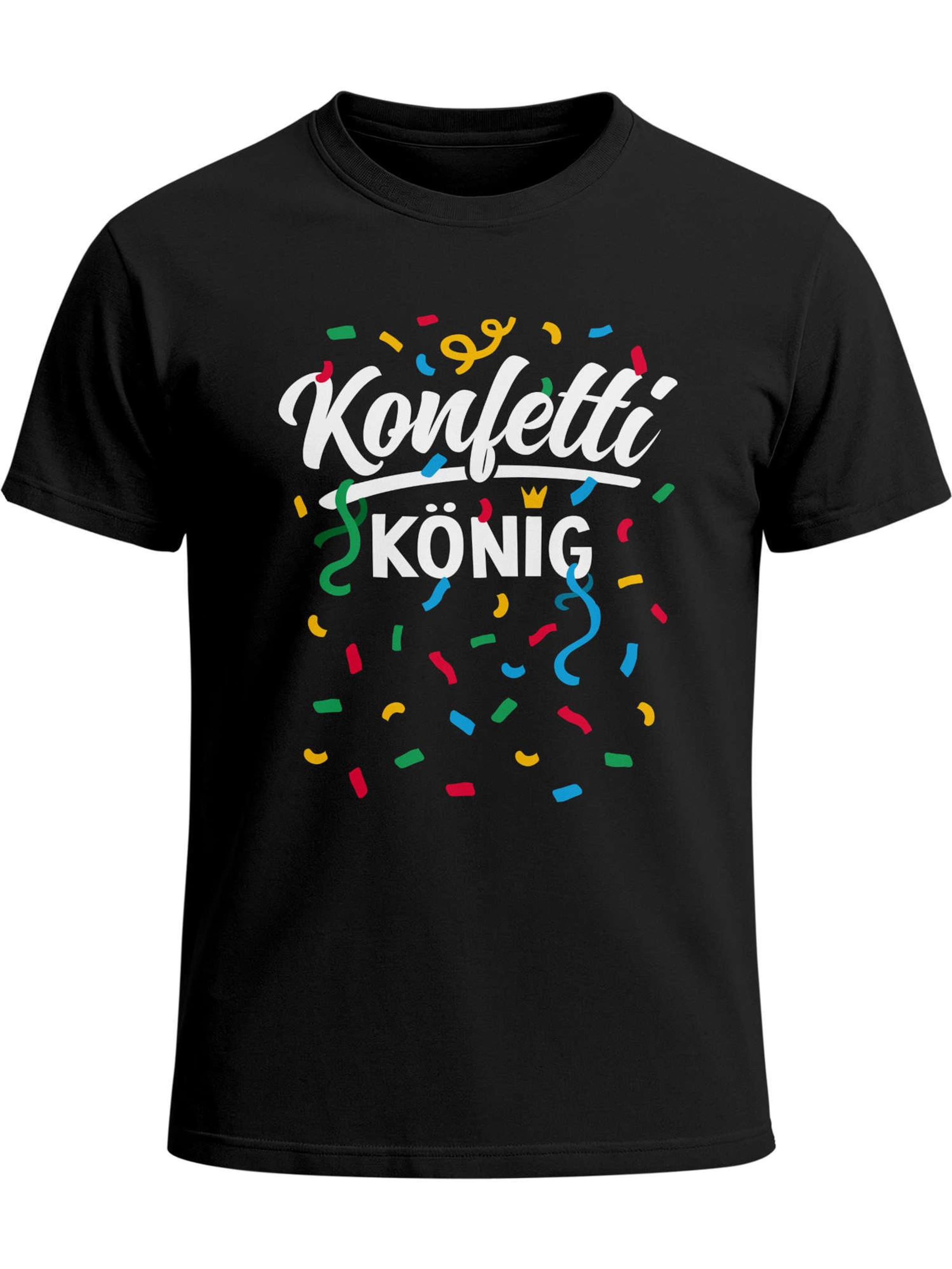 MoonWorks Футболка 'Konfetti König' в черном цвете
MoonWorks Футболка 'Konfetti König' в черном цвете