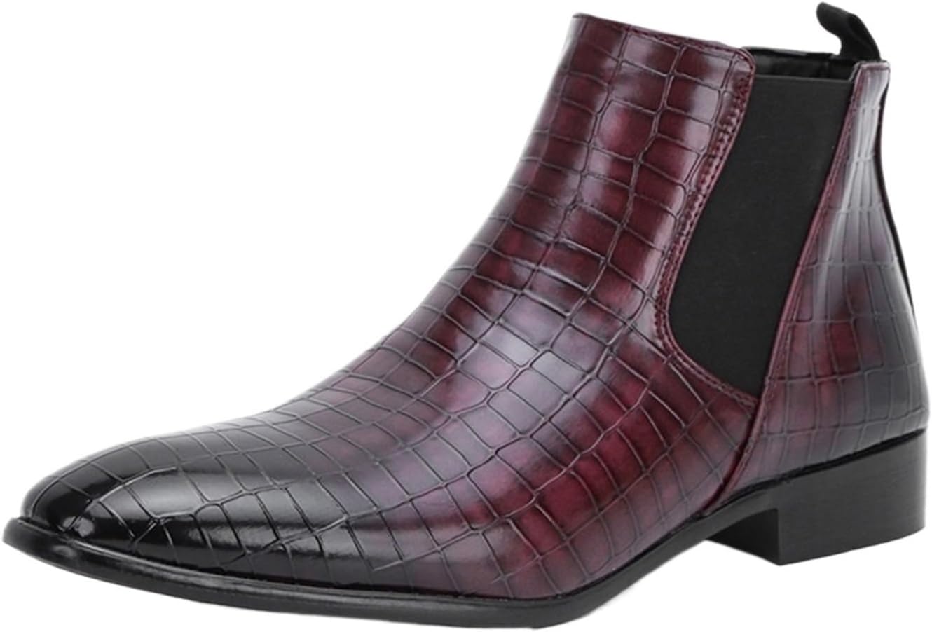 Мужские модные ботинки Челси с крокодиловым принтом, на шнуровке, ботильоны с квадратным носком, повседневные ботинки с массивным каблуком из кожи для выпускного, свиданий и деловых встреч Generic, темно-красный
Мужские модные ботинки Челси с крокодиловым принтом, на шнуровке, ботильоны с квадратным носком, повседневные ботинки с массивным каблуком из кожи для выпускного, свиданий и деловых встреч Generic, темно-красный