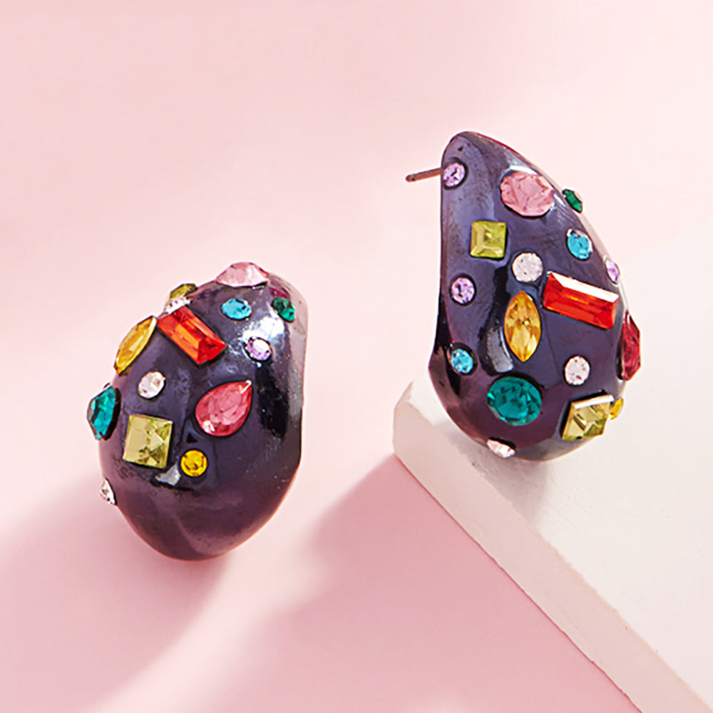 Серьги-капли с паве из нескольких камней - угольно-черные Fashnzfab, угольно-черный
Серьги-капли с паве из нескольких камней - угольно-черные Fashnzfab, угольно-черный