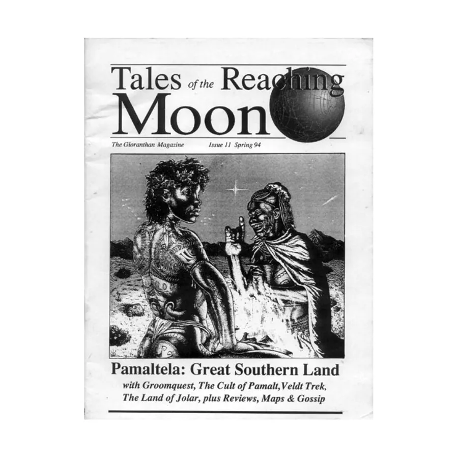 Журнал #11 "Pamaltela, Groomquest, Veldt Trek", Tales of the Reaching Moon Magazine (Glorantha/RuneQuest)
Журнал #11 "Pamaltela, Groomquest, Veldt Trek", Tales of the Reaching Moon Magazine (Glorantha/RuneQuest)