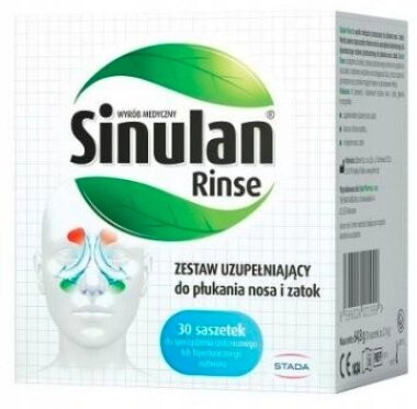 Синулан-ополаскиватель, запасной набор, 30 пакетиков. Aflofarm
Синулан-ополаскиватель, запасной набор, 30 пакетиков. Aflofarm