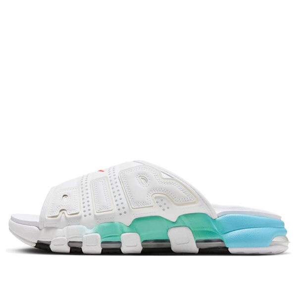 Тапочки air more uptempo slide 'aqua' Nike, белый
Тапочки air more uptempo slide 'aqua' Nike, белый