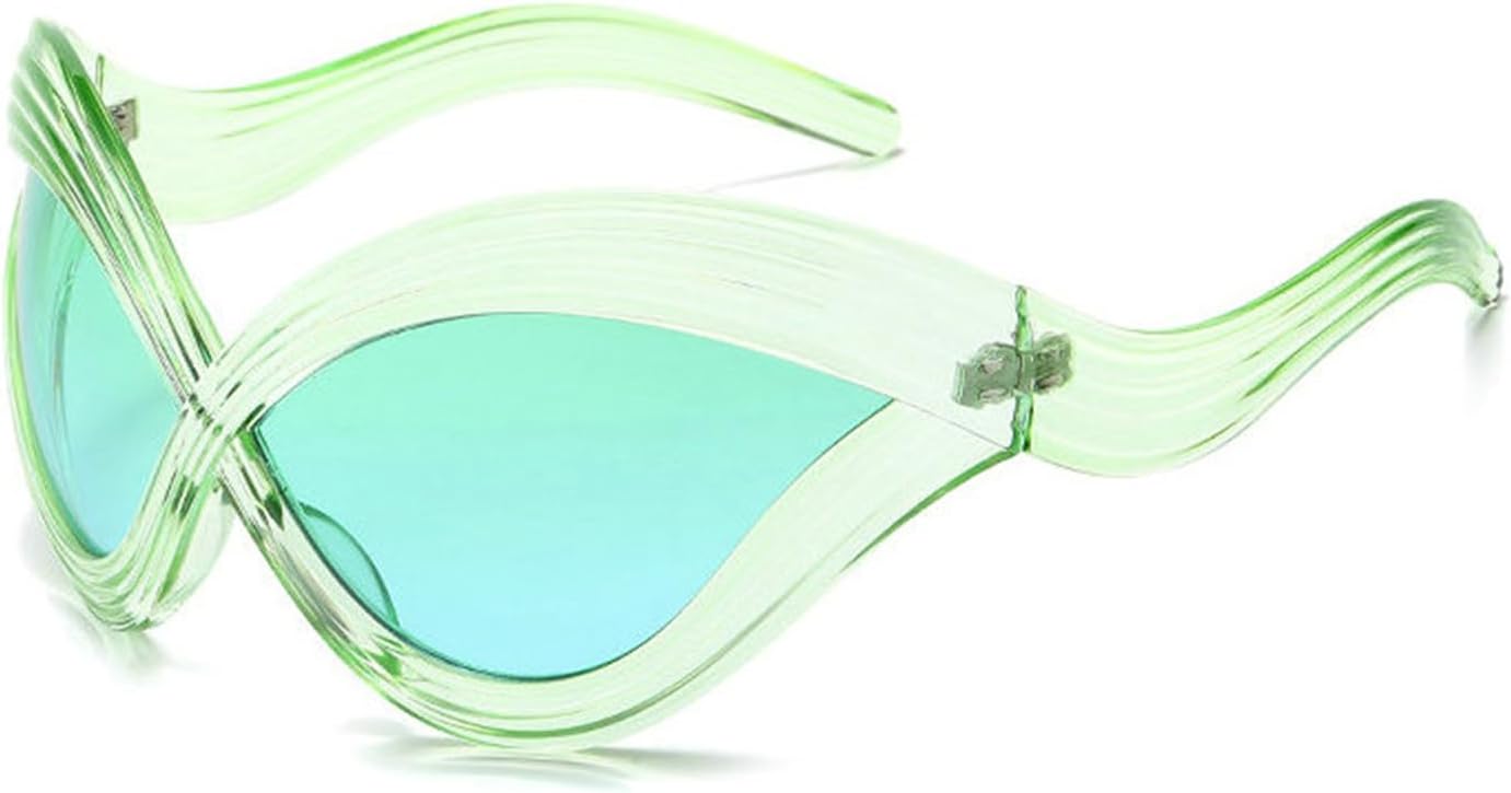 Солнцезащитные очки Helena Y2K, футуристические солнцезащитные очки с обтекаемой формой, модные для мужчин и женщин, защитная маска-козырек, очки в стиле хип-хоп, Green
Солнцезащитные очки Helena Y2K, футуристические солнцезащитные очки с обтекаемой формой, модные для мужчин и женщин, защитная маска-козырек, очки в стиле хип-хоп, Green