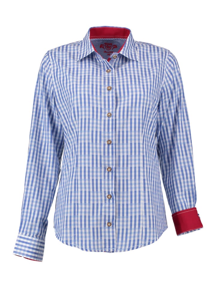 Традиционная блузка Prigmi светло-голубого/синего цвета OS-Trachten
Традиционная блузка Prigmi светло-голубого/синего цвета OS-Trachten