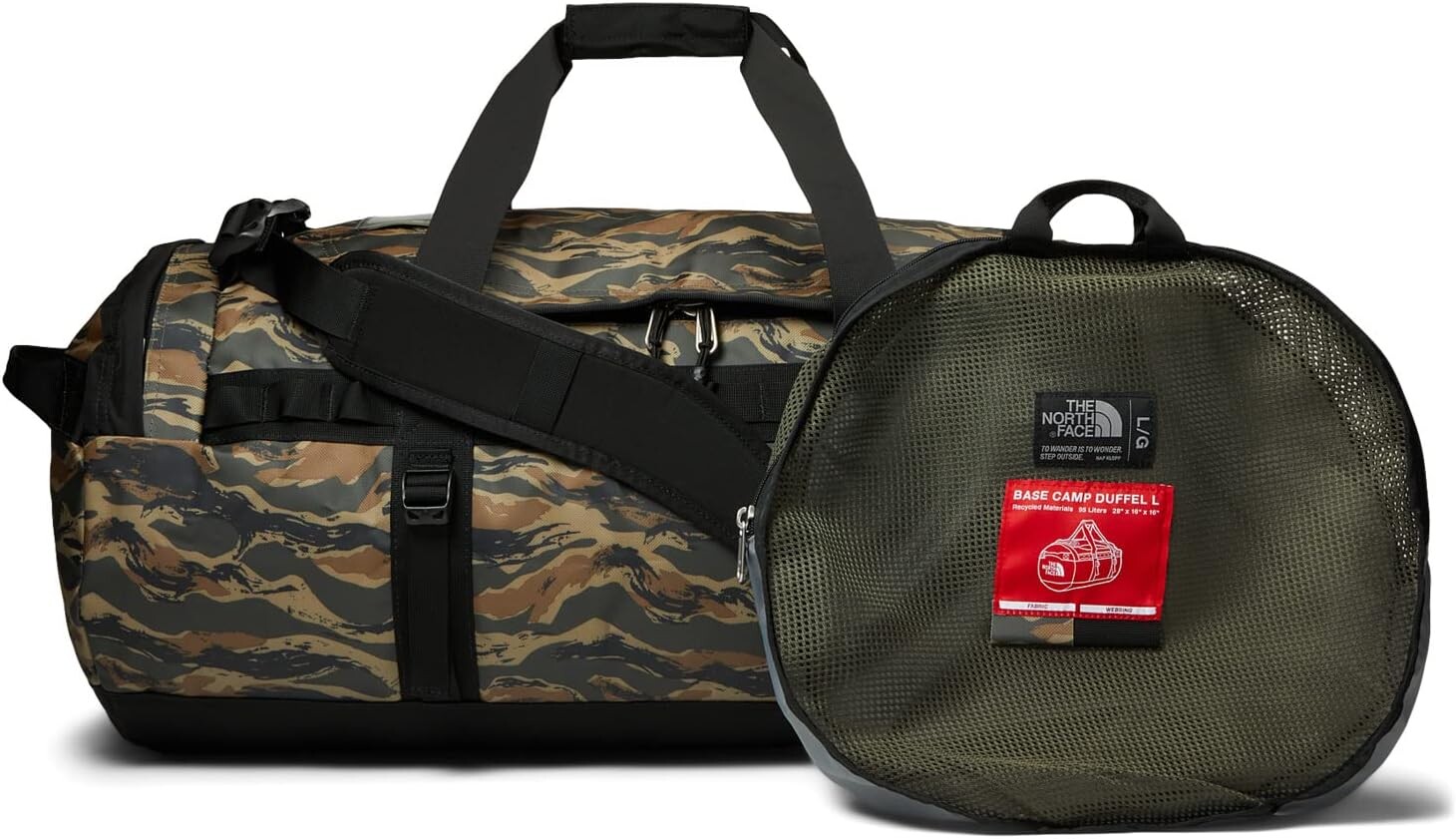 Сумка Base Camp Duffel L The North Face, цвет New Taupe Green Painted Camo Print/TNF Black
Сумка Base Camp Duffel L The North Face, цвет New Taupe Green Painted Camo Print/TNF Black