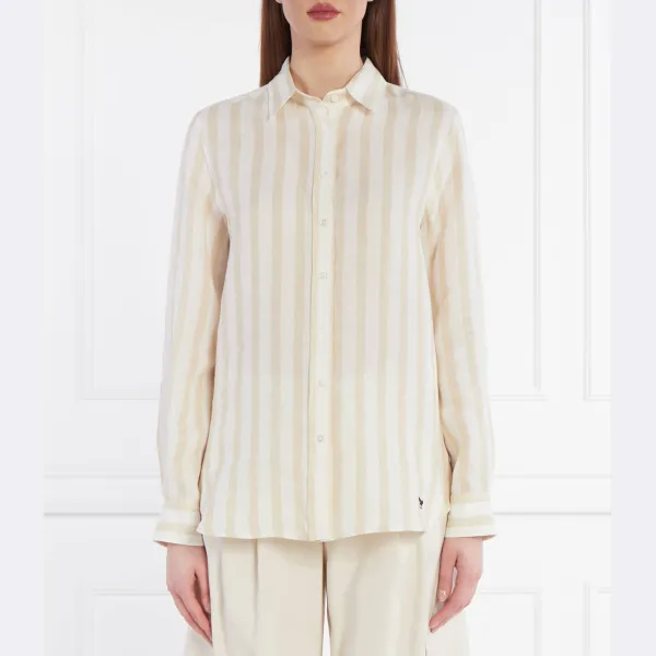 Льняная рубашка лари стандартного кроя Max Mara, бежевый
Льняная рубашка лари стандартного кроя Max Mara, бежевый