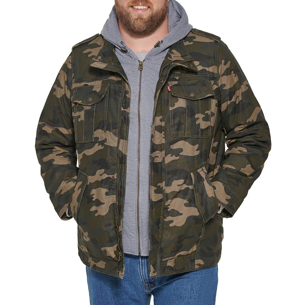 Полевое пальто с капюшоном и подкладкой из шерпы Big & Tall Levi's, цвет Camouflage
Полевое пальто с капюшоном и подкладкой из шерпы Big & Tall Levi's, цвет Camouflage
