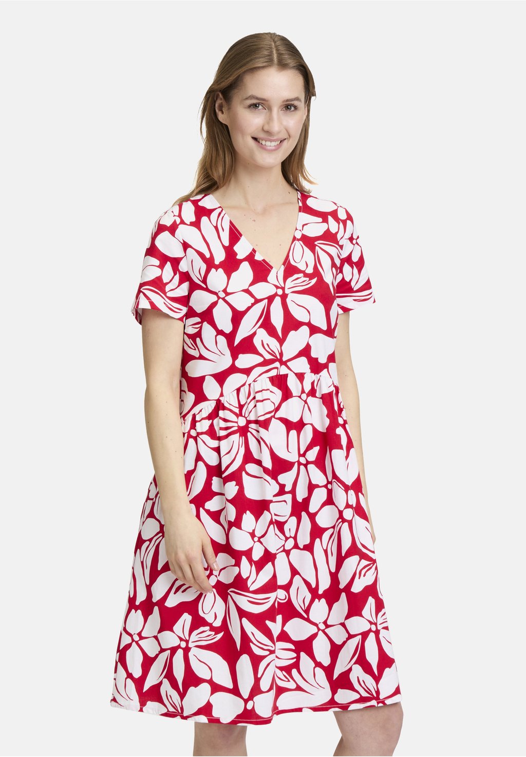 Повседневное платье SOMMER MIT V-AUSSCHNITT Vera Mont, красный
Повседневное платье SOMMER MIT V-AUSSCHNITT Vera Mont, красный