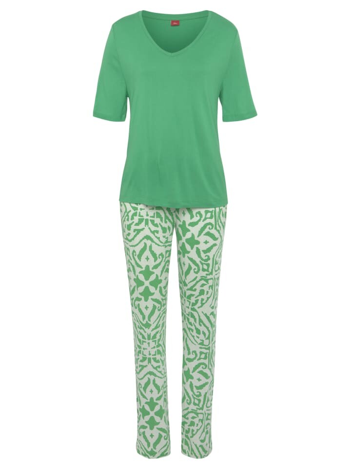 Пижама sOliver, цвет grün-ecru gemustert
Пижама sOliver, цвет grün-ecru gemustert