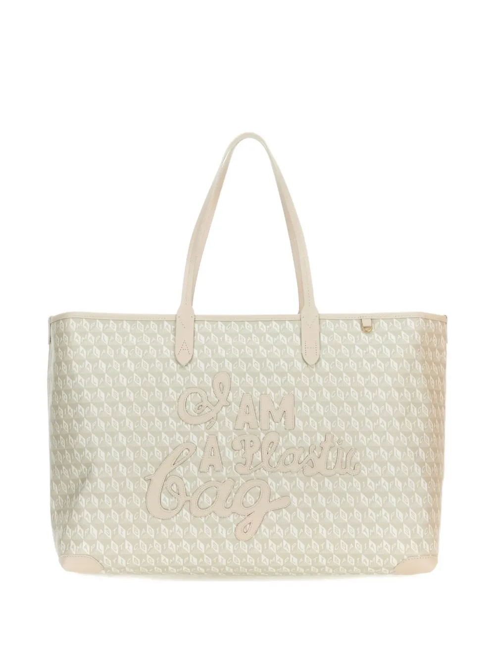 Сумка-тоут с узором Anya Hindmarch, нейтральный
Сумка-тоут с узором Anya Hindmarch, нейтральный