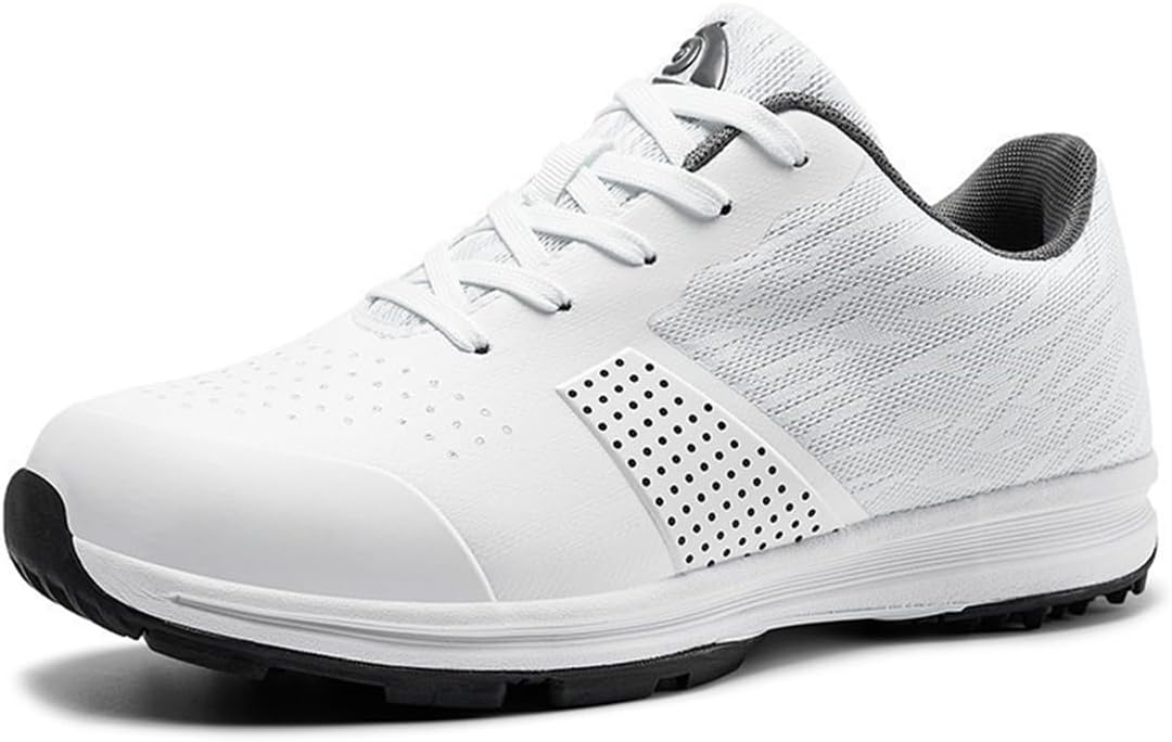 Мужские гольф обувь, легкие дышащие кроссовки для ходьбы, шнуровка, сетчатые кроссовки для гольфа, тренировок и повседневного спорта Omcam, белый
Мужские гольф обувь, легкие дышащие кроссовки для ходьбы, шнуровка, сетчатые кроссовки для гольфа, тренировок и повседневного спорта Omcam, белый