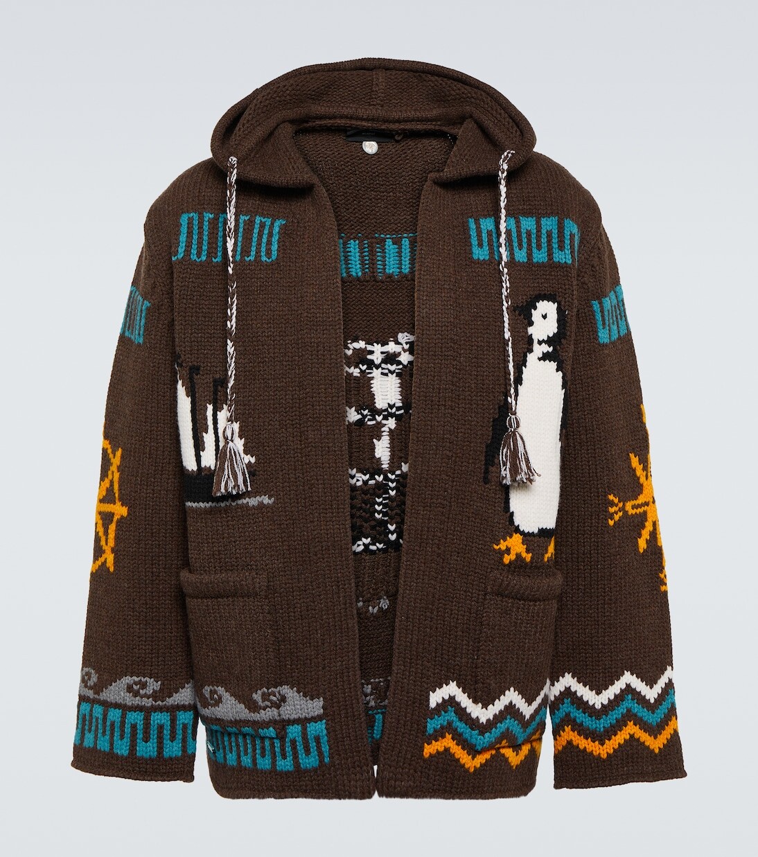 Толстовка из натуральной шерсти с морским жаккардом Alanui, мультиколор
Толстовка из натуральной шерсти с морским жаккардом Alanui, мультиколор