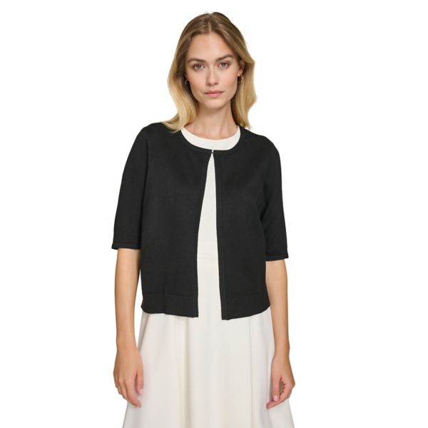 Женский укороченный кардиган с рукавом 3/4 Harper Rose, черный
Женский укороченный кардиган с рукавом 3/4 Harper Rose, черный