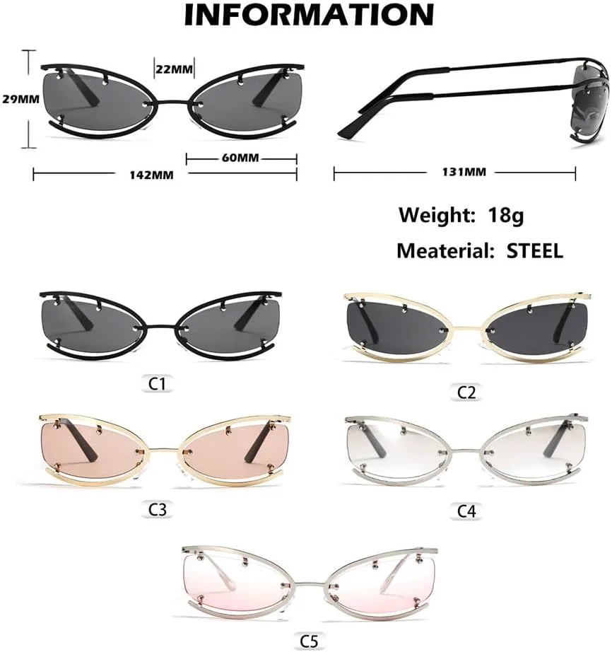 Солнцезащитные очки с обтекаемой формой для женщин, панк-очки, мужские солнцезащитные очки с защитой от УФ-излучения UV400, спортивные очки с заклепками HYYZZC, C3
Солнцезащитные очки с обтекаемой формой для женщин, панк-очки, мужские солнцезащитные очки с защитой от УФ-излучения UV400, спортивные очки с заклепками HYYZZC, C3