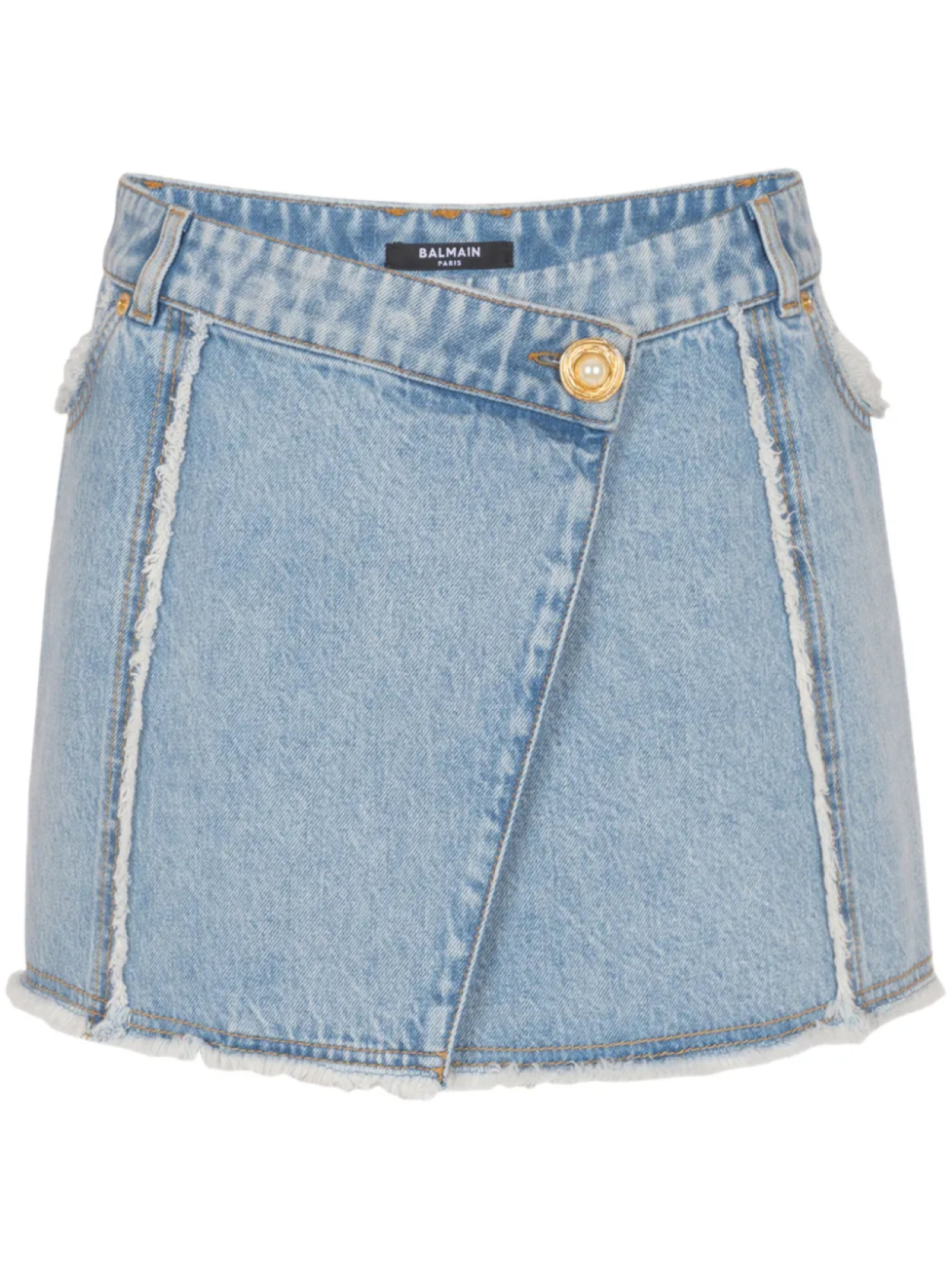 Balmain джинсовая юбка мини, синий
Balmain джинсовая юбка мини, синий